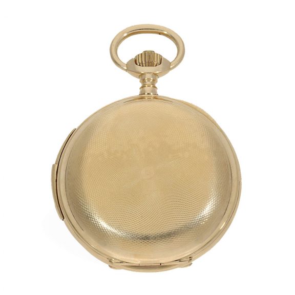 Swiss highly refined pocket chronometer with minute repeater Circa 1905 Swiss highly refined pocket chronometer with minute repeater Circa 1905