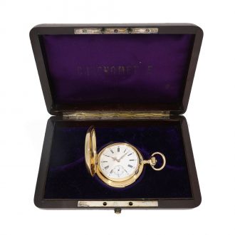 Swiss highly refined pocket chronometer with minute repeater Circa 1905