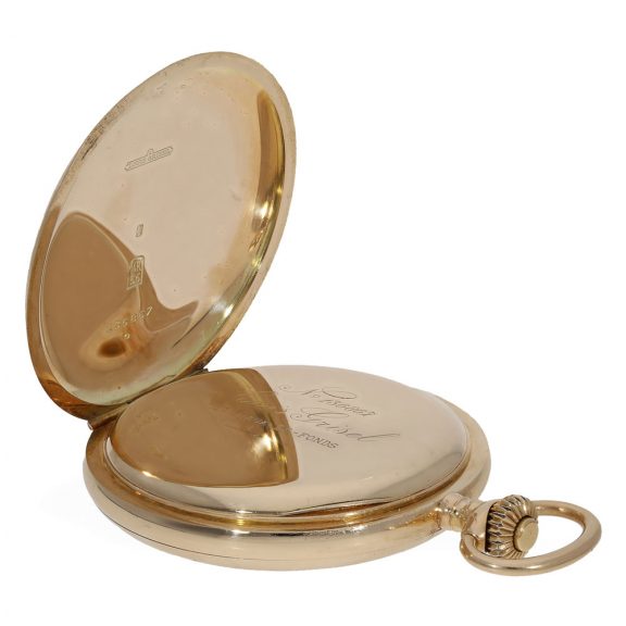 Swiss 14 carat gold heavy anker chronometer watch Circa 1890 Swiss 14 carat gold heavy anker chronometer watch Circa 1890