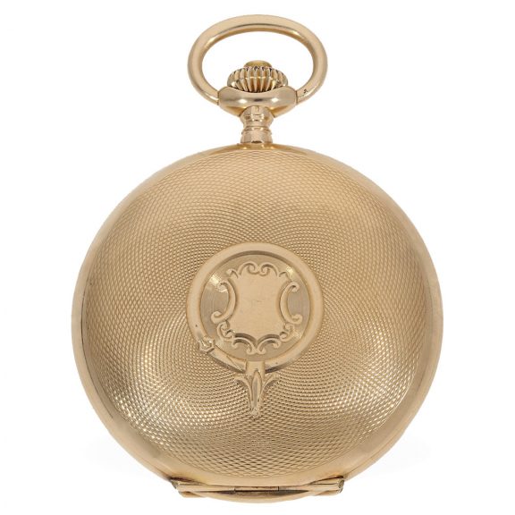 Swiss 14 carat gold heavy anker chronometer watch Circa 1890 Swiss 14 carat gold heavy anker chronometer watch Circa 1890
