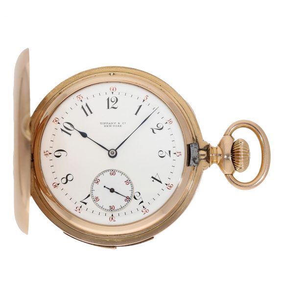 Swiss 18K gold hunting cased repeating lever watch Circa 1890