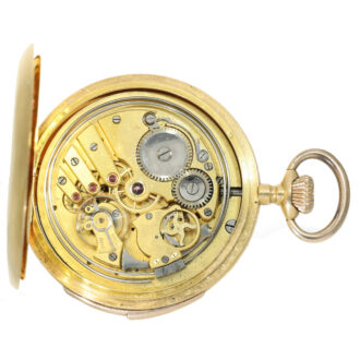 Swiss 18 carat gold very fine minute repeater pocket watch Circa 1900