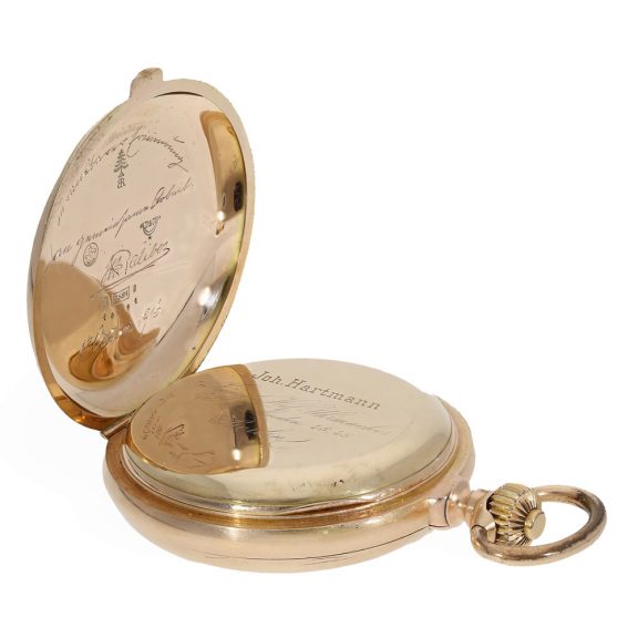 German gold historically important repeating watch Circa 1916 German gold historically important repeating watch Circa 1916