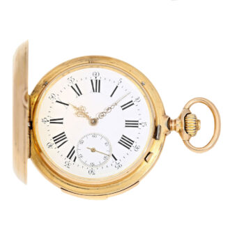 Swiss gold repeater with renaissance motif Circa 1890