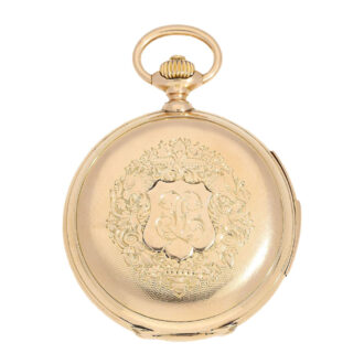 Swiss gold repeater with renaissance motif Circa 1890