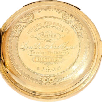 Swiss gold repeater with renaissance motif Circa 1890