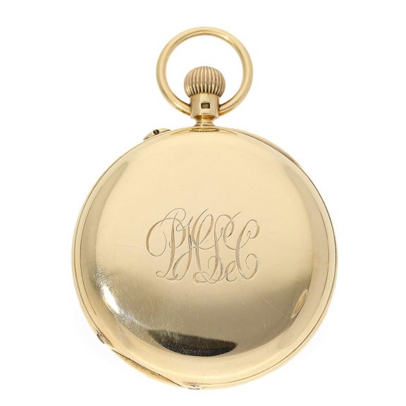 English 18 carat gold KEW A Class A chronometer watch Circa 1883 English 18 carat gold KEW A Class A chronometer watch Circa 1883