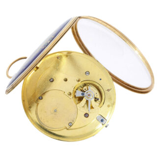 Swiss rare gold watch with virgule escapement Circa 1800