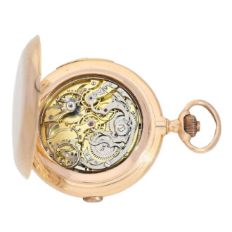 Swiss gold hunting cased astronomical watch Circa 1900