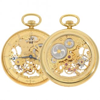 German pocket watch ‘Skeleton’ special edition for Dugena’s 75th birthday Circa 1992 German pocket watch ‘Skeleton’ special edition for Dugena’s 75th birthday Circa 1992