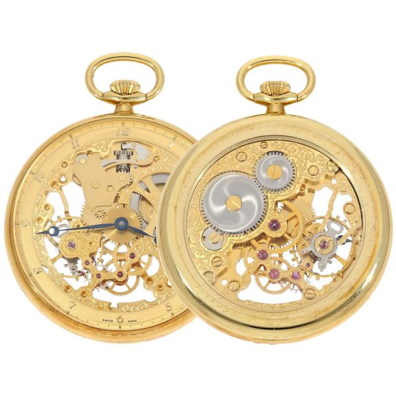German pocket watch ‘Skeleton’ special edition for Dugena’s 75th birthday Circa 1992 German pocket watch ‘Skeleton’ special edition for Dugena’s 75th birthday Circa 1992