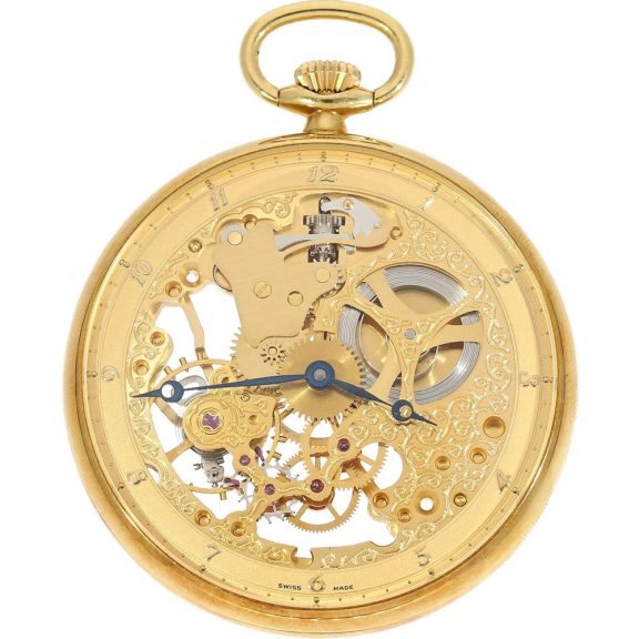 German pocket watch ‘Skeleton’ special edition for Dugena’s 75th birthday Circa 1992 German pocket watch ‘Skeleton’ special edition for Dugena’s 75th birthday Circa 1992