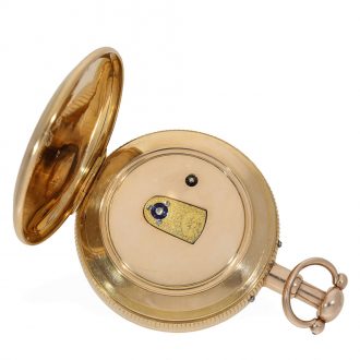 English technically interesting gold repeating duplex watch Circa 1812