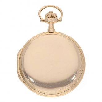 German large 18K gold hunting cased Louis XV watch Circa 1912