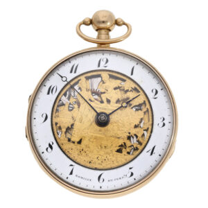 French heavy gold pocket watch with striking mechanism Circa 1800