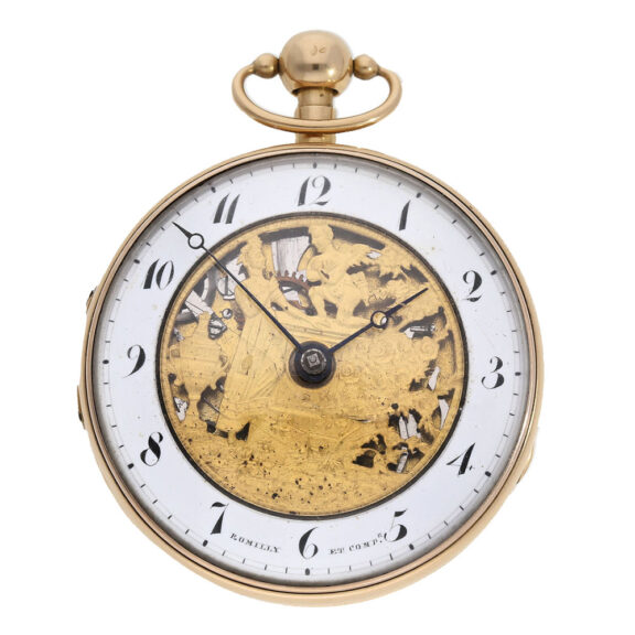 French heavy gold pocket watch with striking mechanism Circa 1800