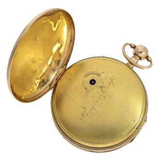 The dial, dust cover and movement are all signed