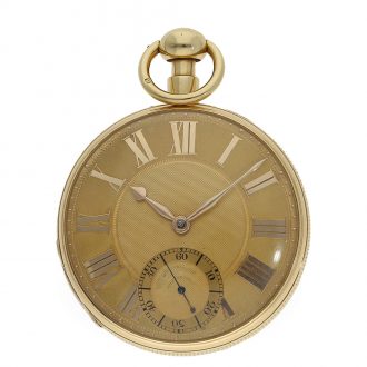 English 18K gold minute repeating duplex watch Circa 1823