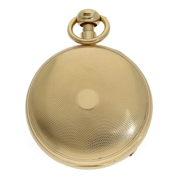 English 18K gold minute repeating duplex watch Circa 1823 English 18K gold minute repeating duplex watch Circa 1823
