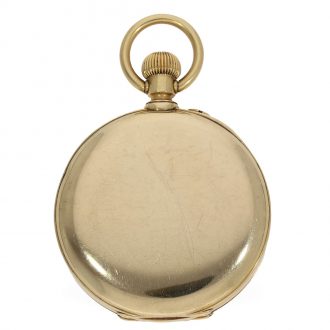 Swiss 18 carat gold deck chronometer in original case Circa 1910