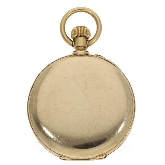 Swiss 18 carat gold deck chronometer in original case Circa 1910 Swiss 18 carat gold deck chronometer in original case Circa 1910