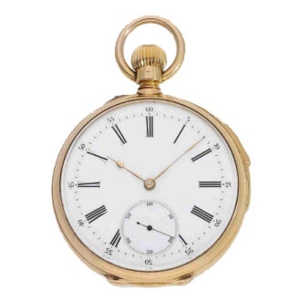 Swiss 18 carat gold quarter repeater pocket watch Circa 1870