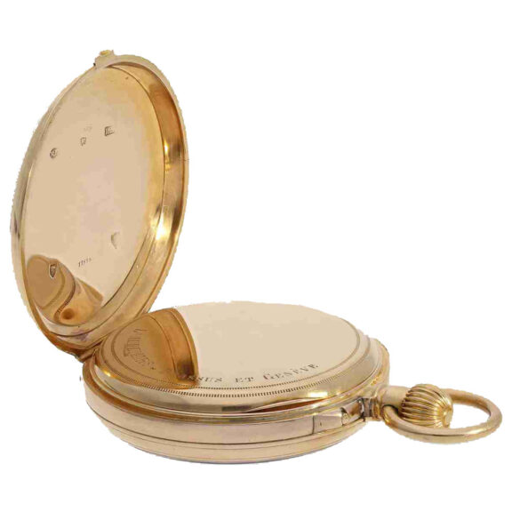 Swiss 18 carat gold quarter repeater pocket watch Circa 1870 Swiss 18 carat gold quarter repeater pocket watch Circa 1870