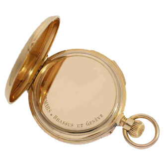 Swiss 18 carat gold quarter repeater pocket watch Circa 1870