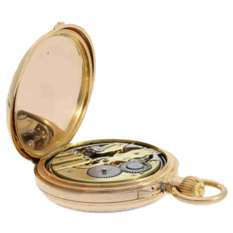 Swiss 18 carat gold quarter repeater pocket watch Circa 1870