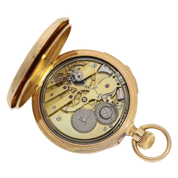 Swiss 18 carat gold quarter repeater pocket watch Circa 1870 Swiss 18 carat gold quarter repeater pocket watch Circa 1870