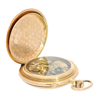 Swiss gold astronomical repeating pocket watch Circa 1910