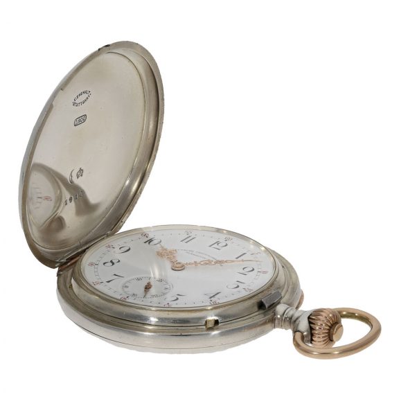 German silver and gold watch with Glashütte lever escapement Circa 1910 German silver and gold watch with Glashütte lever escapement Circa 1910
