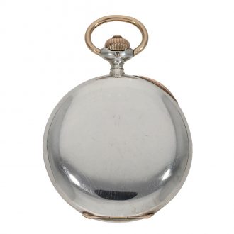 German silver and gold watch with Glashütte lever escapement Circa 1910
