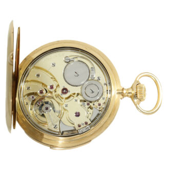 Swiss 18 carat gold large minute repeater watch Circa 1910