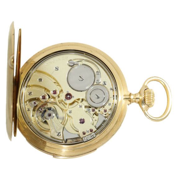 Swiss 18 carat gold large minute repeater watch Circa 1910 Swiss 18 carat gold large minute repeater watch Circa 1910