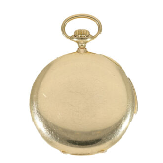 Swiss 18 carat gold large minute repeater watch Circa 1910