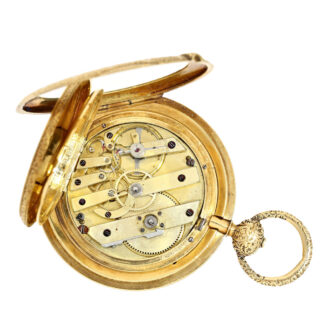 Rare Swiss gold cabriolet hunting case Circa 1850 Rare Swiss gold cabriolet hunting case Circa 1850