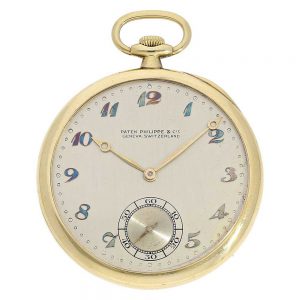 Swiss elegant Art déco dress pocket watch Circa 1927-1928