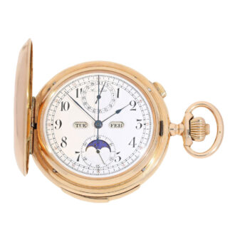 Swiss gold lever watch with minute repeater Circa 1900