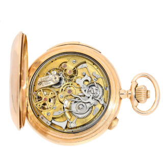 Swiss gold lever watch with minute repeater Circa 1900