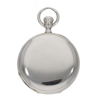 Fine German silver anker chronometer with gold hinges Circa 1880