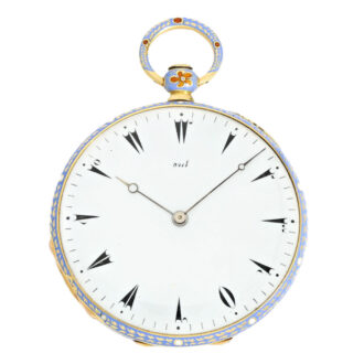 Exquisite Swiss gold cylinder pocket watch Circa 1850 Exquisite Swiss gold cylinder pocket watch Circa 1850