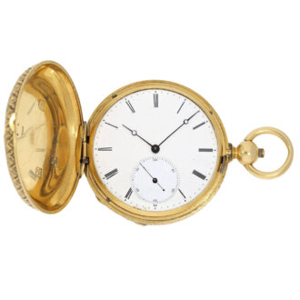 Danish important gold pocket watch with jewels Circa 1850