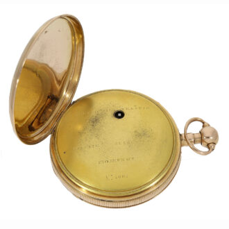 Danish 18K gold quarter repeating cylinder watch Circa 1815