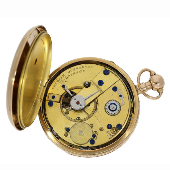 Danish 18K gold quarter repeating cylinder watch Circa 1815 Danish 18K gold quarter repeating cylinder watch Circa 1815