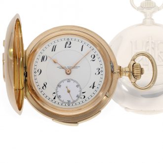 German 14 carat gold à goutte watch with quarter repeater Circa 1920