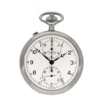 Swiss metal chronometer with split seconds chronograph Circa 1950
