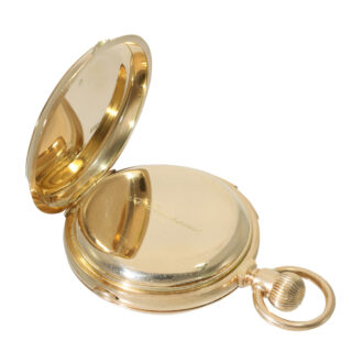 Russian 14 carat gold heavy hunter case pocket watch Circa 1900