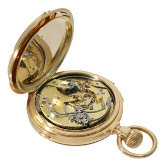 Russian 14 carat gold heavy hunter case pocket watch Circa 1900