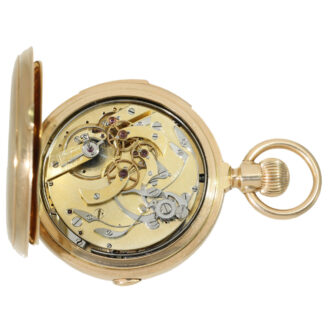 Russian 14 carat gold heavy hunter case pocket watch Circa 1900